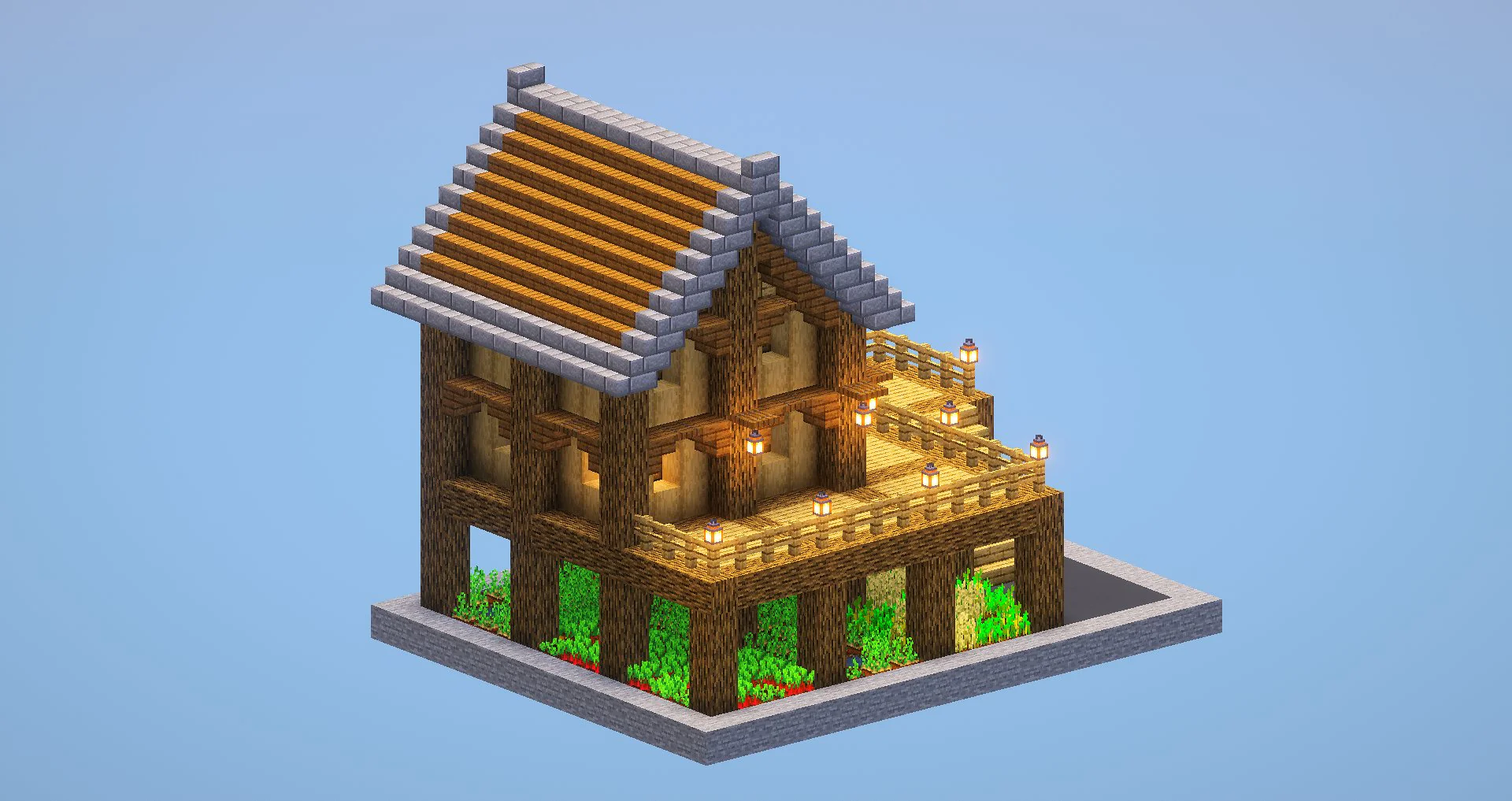 Wooden farm House